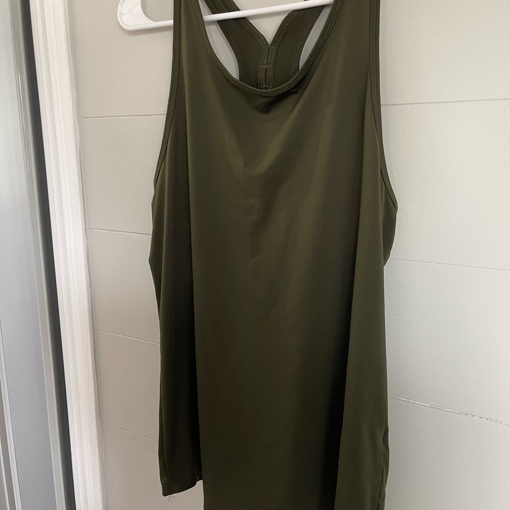 Fabletics Olive Green Racerback Tank Top - Picture 3 of 8